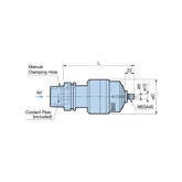 RBX Series Air Turbine Spindle Center Through Type - Big-tools Industrial Supply Tools for Metal Cutting